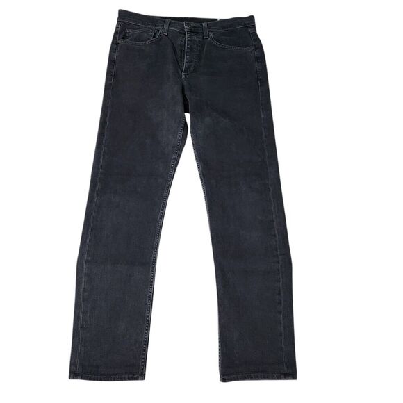 Rag & Bone Jeans Mens 31 Kent Black Fit 2 Slim Button‎ Fly Stretch Denim - Picture 1 of 10